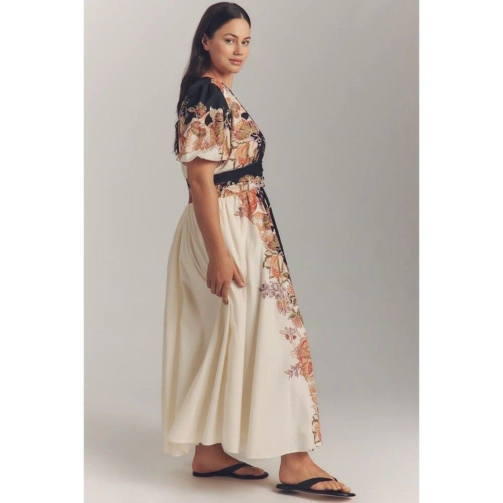 Anthropologie The heynasreen Katerina Button-Front Dress 1X NEW - Picture 9 of 9